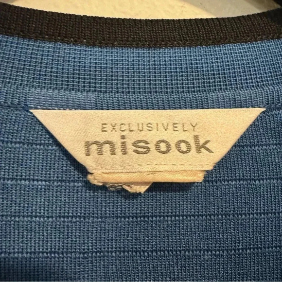 Misook Zip Up Cardigan Sweater Textured Padded Career Office XL - Picture 7 of 7